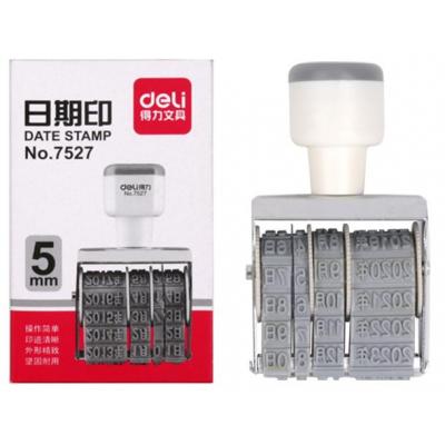 得力（deli）7527 日期印章 可调生产年月日数字印章 ...